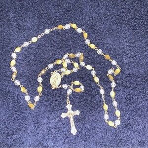 Our Lady of Graces - Miraculous Medal Five Decades Rosary Beads Catholic - Italy